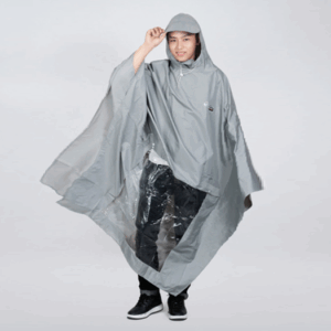 Áo mưa cánh dơi 1 đầu xám